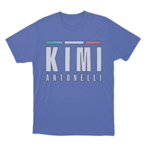 KIMI ANTONELLI Italian Flag Accents Unisex T Shirt Blue